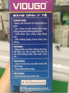 BĂNG CÁ NHÂN VIDUGO HỘP 100 miếng