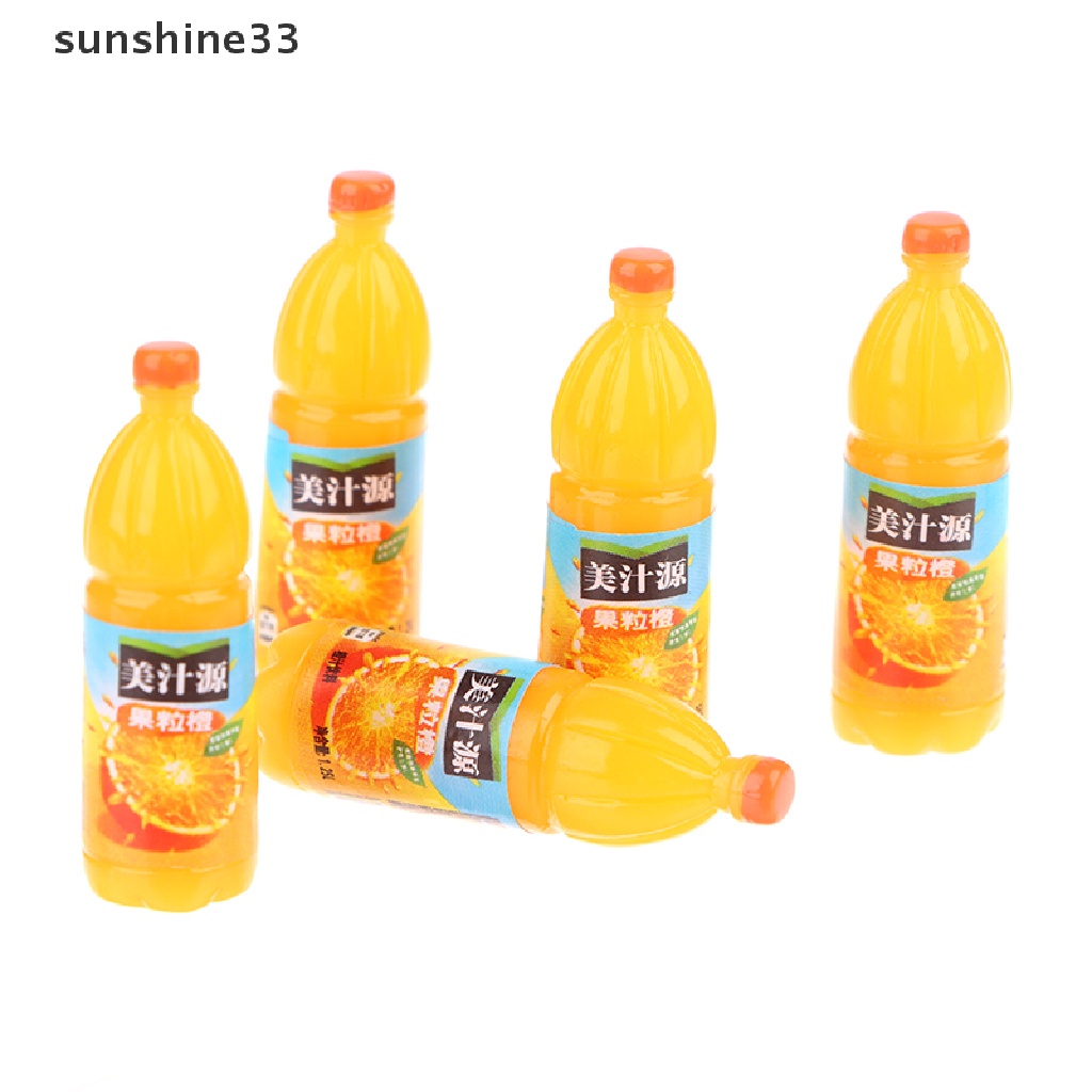 SU 5pcs 1:12 Dollhouse Miniature Fruit Drinks Model Kitchen Food Accessories Toys n