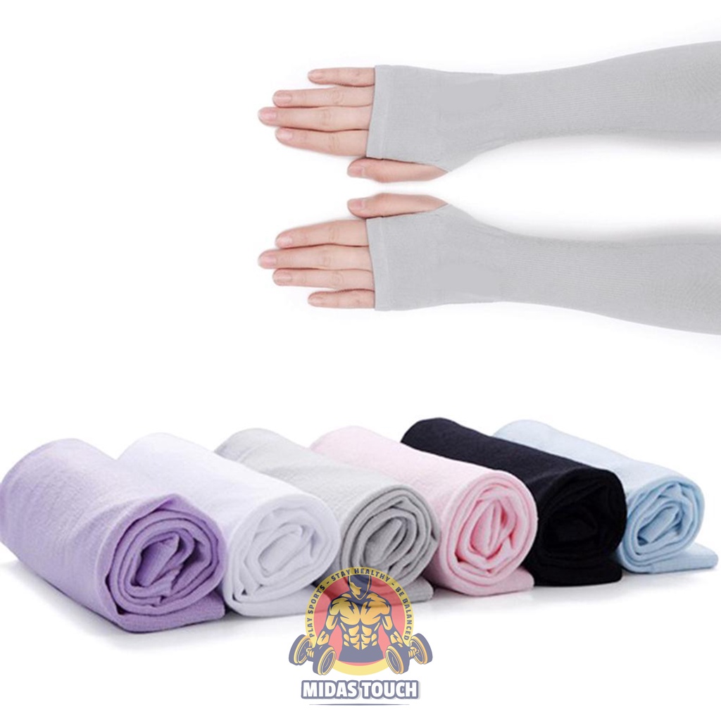 Bộ 2 Găng Tay Chống Nắng Hàn Quốc Let's Slim Chất Liệu Aqua-X Mát Lạnh Thông Thoáng Phù Hợp Chạy Xe, Leo Núi, Đánh Golf