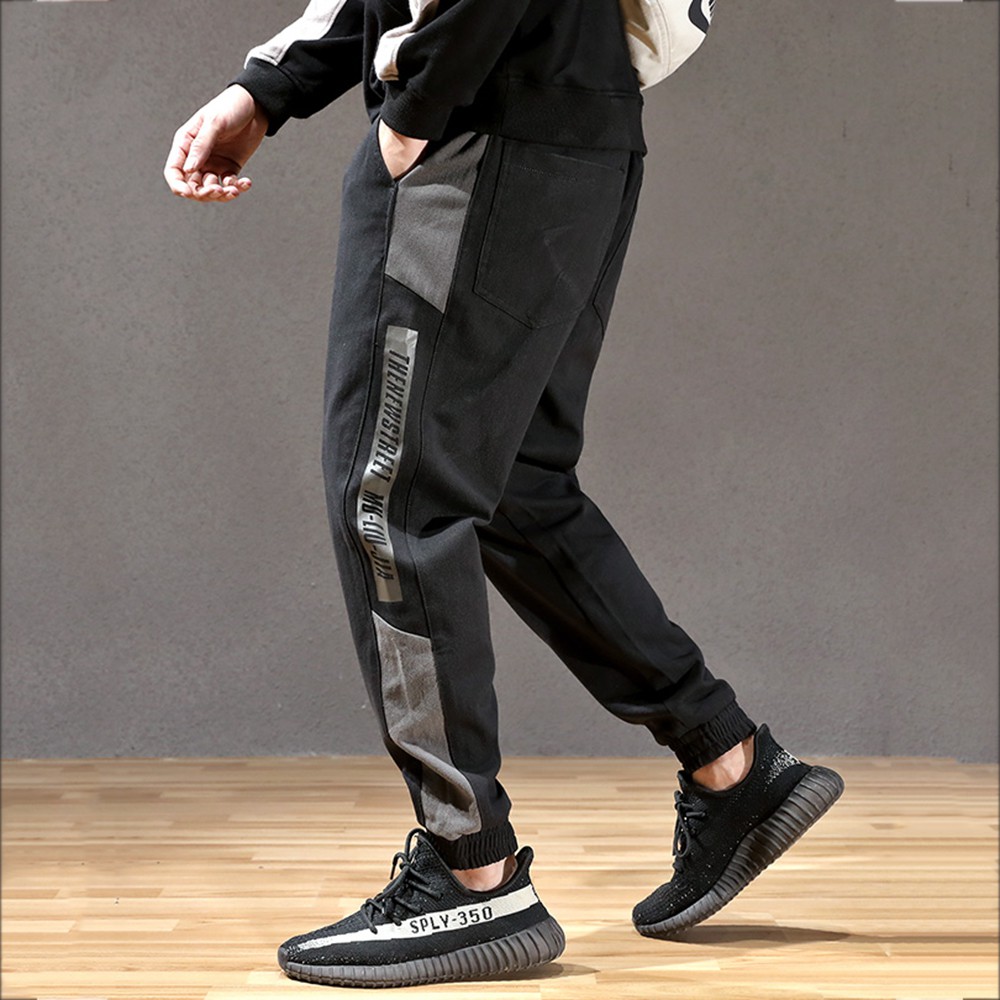 Quần Jogger Nam Sọc Viền Lớn Phối Chữ Bo Ống Khỏe Khoắn JOGGER NAM 9000070C6