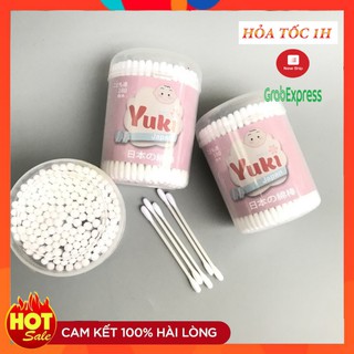 Hộp 180 tăm bông ráy tai Yuki Nhật Bản cho bé