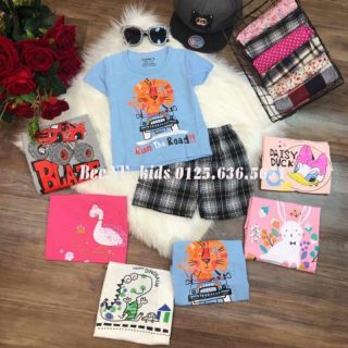 Set 3 bộ cater's bé trai/gái cotton co giãn 4 chiều