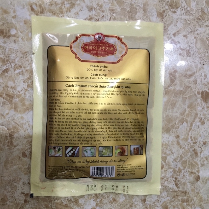 Bột Ớt Kim Chi Hàn Quốc Gói 70g(rẻ nhất)