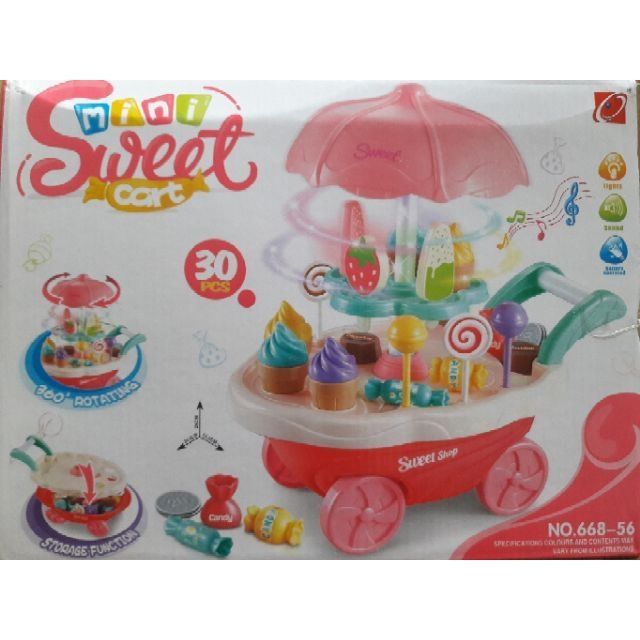 [Nhập TOYFREESHIP Giảm 15%] Xe kem quay 360 độ(tặng 1 búp bê chibi đáng yêu)