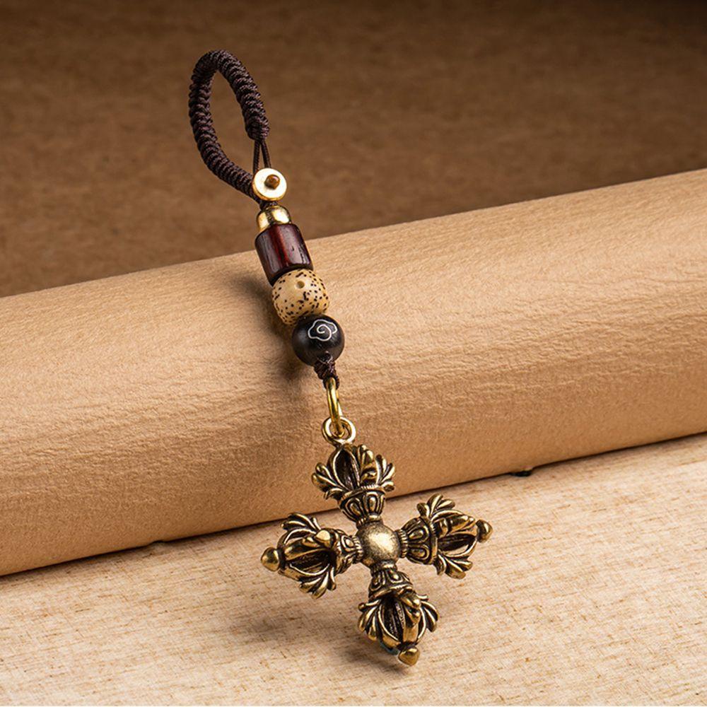 LANFY Dây Móc Khóa Handmade Bằng Đồng Thau Hình Quỷ Độc Đáo