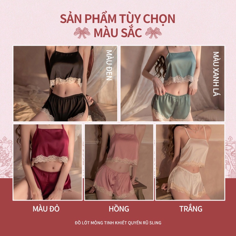 🌈🌸Đồ ngủ 2 Dây Thiết Kế Quyến Rũ Cho Nữ  váy ngủ sexy gợi cảm | BigBuy360 - bigbuy360.vn