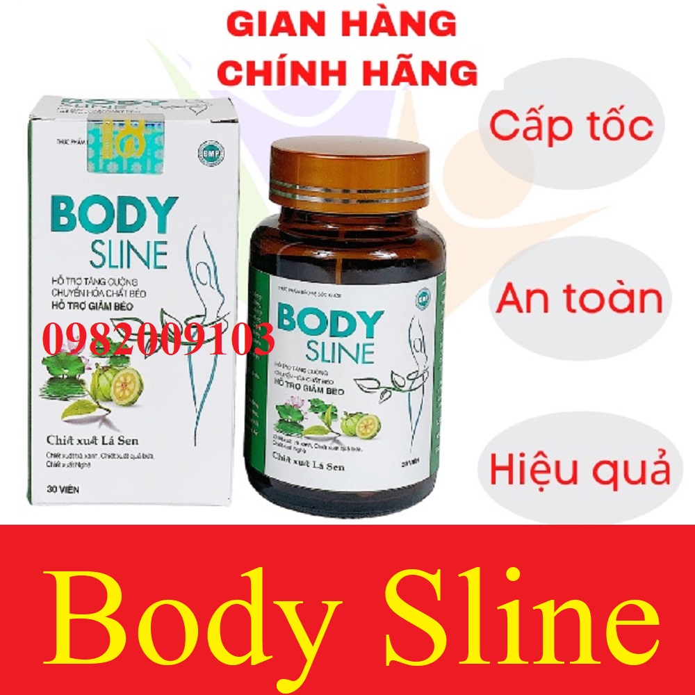 Viên uống giảm cân Body Sline hộp 30 viên, hỗ trợ giảm béo thải mỡ nhanh an toàn