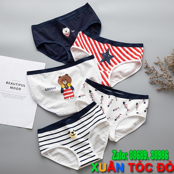 [Mã WASTDEP giảm 5K đơn bất kì] SỈ ZALO RẺ HƠN NHIỀU_ Quần Lót 5 Kiểu Gấu Ăn Cá Chỉ Còn Xương N016 | BigBuy360 - bigbuy360.vn