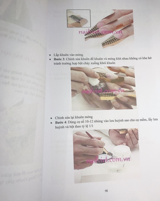 Lý thuyết, mẫu nail chọn lọc, quy trình dạy vẽ nail