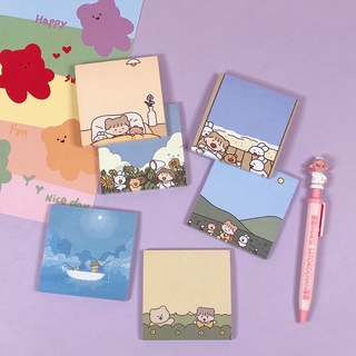 Set 60 Tờ Giấy Ghi Chú Họa Tiết Hoạt Hình Dễ Thương