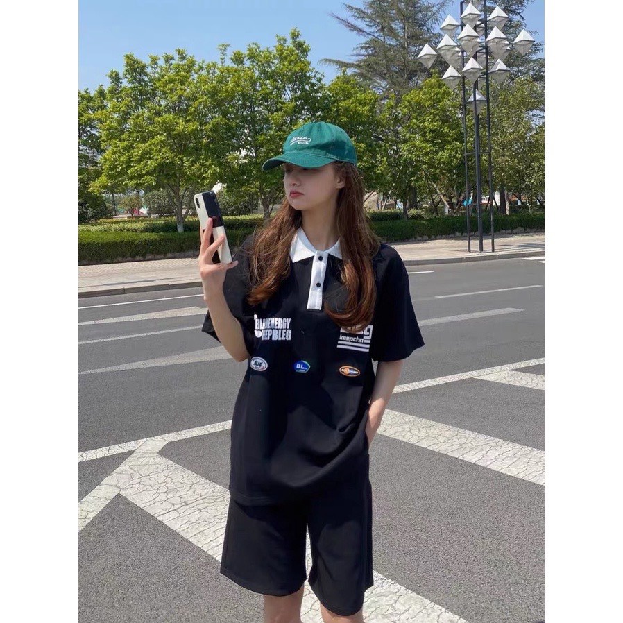 Áo Polo Blengcn Unisex Nam Nữ Trẻ Trung Cá Tính Mặc Đi Học Đi Chơi Phong Cách Hàn Quốc Mã 476