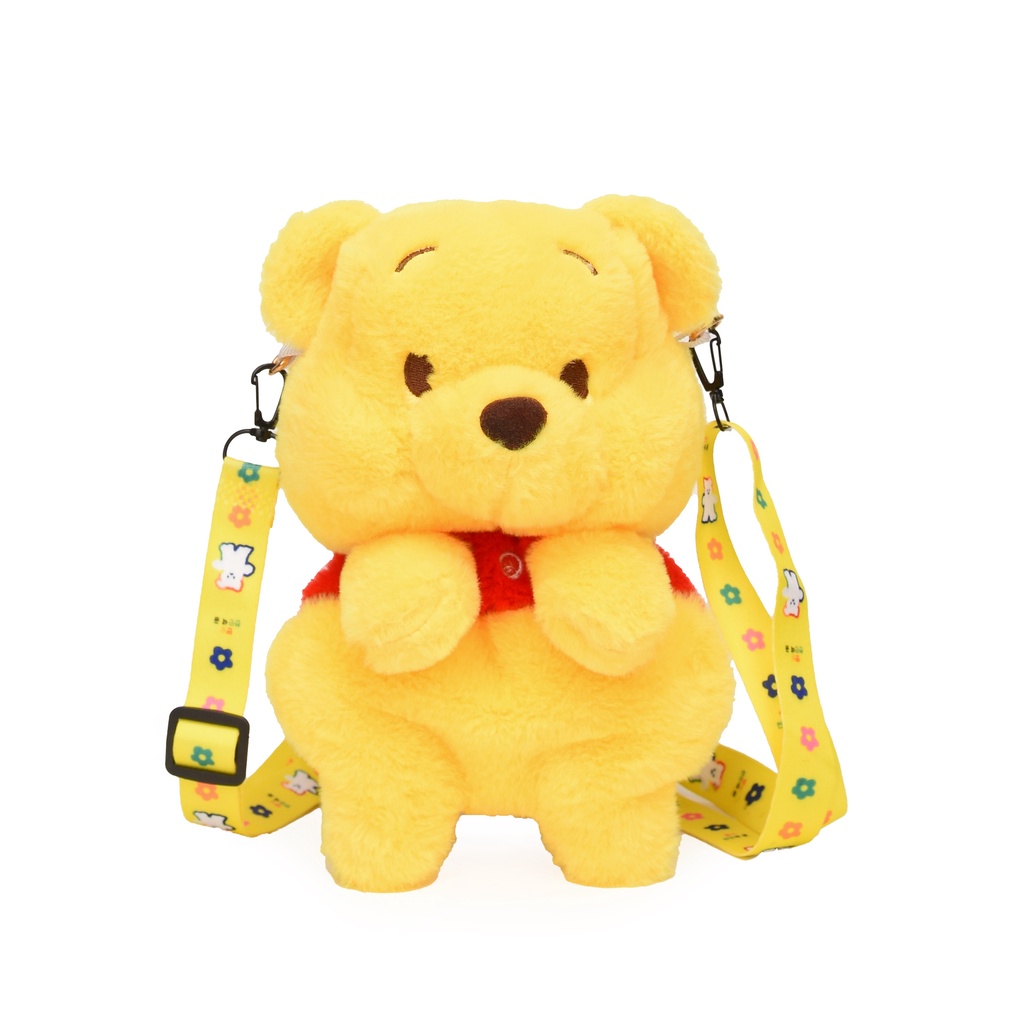 Túi Đeo Chéo Hình Gấu pooh Hoạt Hình Dễ Thương
