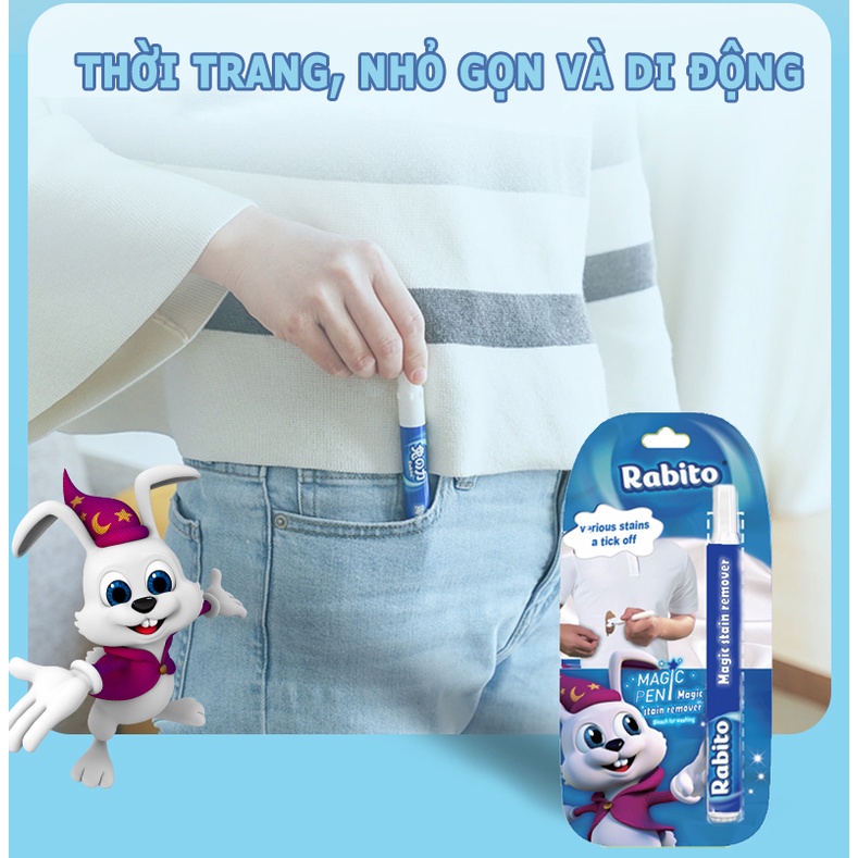 Bút Tẩy Vết Bẩn Rabito  Magic Stain Remover 10g