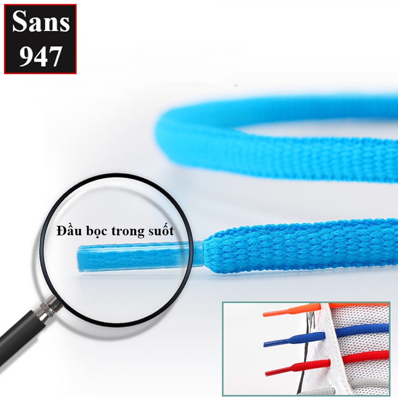 Dây giày tròn to 9mm Sans947 140cm 160cm 180cm NIKE SB DUNK thể thao sneaker sports shoelaces đen nâu trắng be xanh đỏ