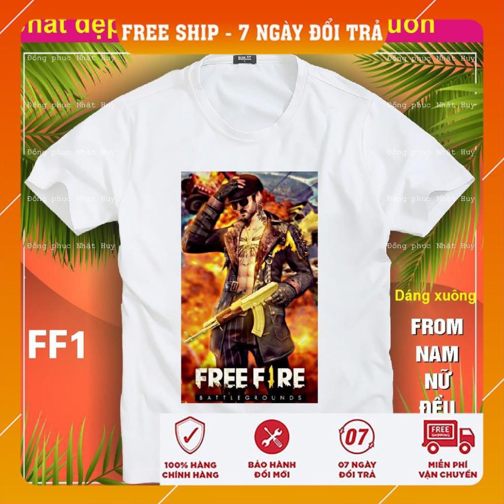 [FreeShip]  áo thun game Free Fire FF26 ,phông bao đổi trả, chất đẹp