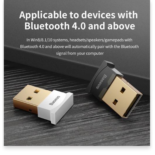 Baseus Mini USB Bluetooth Adapter Tiện Ích Bluetooth 4.0 Cái Máy Tính Âm Nhạc Receiver USB Adapter Đối Với Ps4