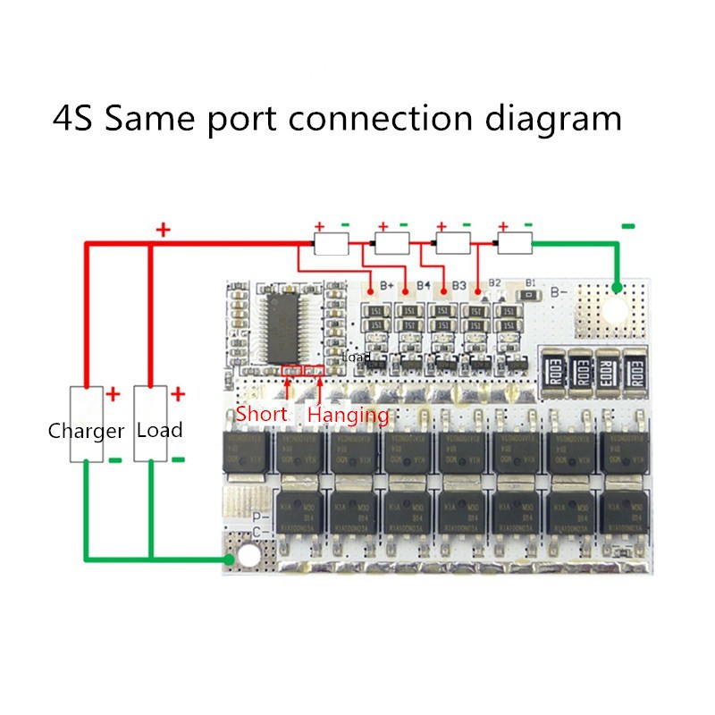 Bảng Mạch Bảo Vệ Pin 12v 16.8v 21v 100a Li-Ion Pcb (4S)