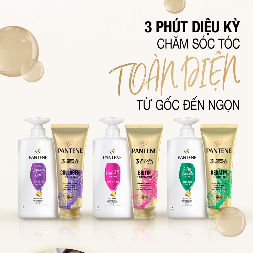 Combo 2 Dầu Gội PANTENE Pantene Pro-V Suôn Mượt Óng Ả Chai 1200ML
