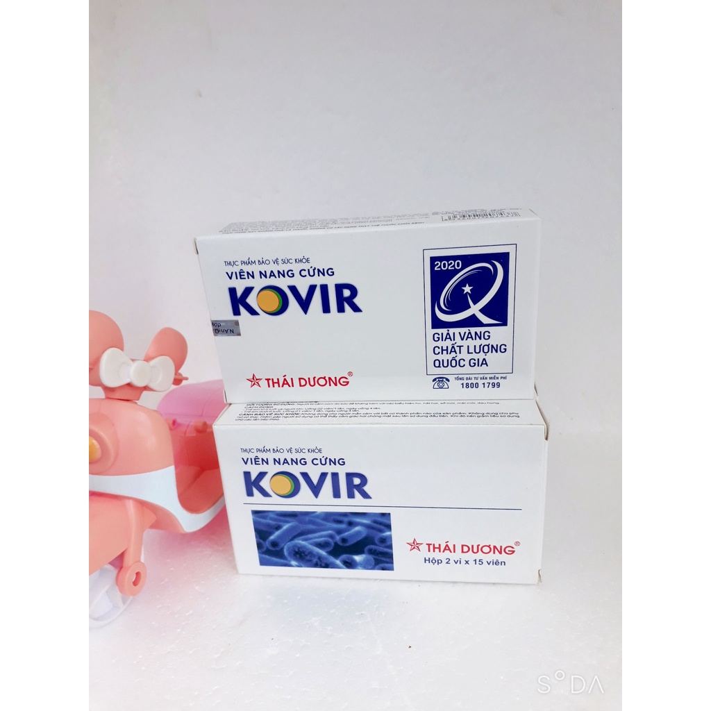 Viên uống KOVIR - Dược phẩm Sao Thái Dương, hỗ trợ tăng đề kháng, giảm ho, hắt hơi, sổ mũi, mệt mỏi, đau họng