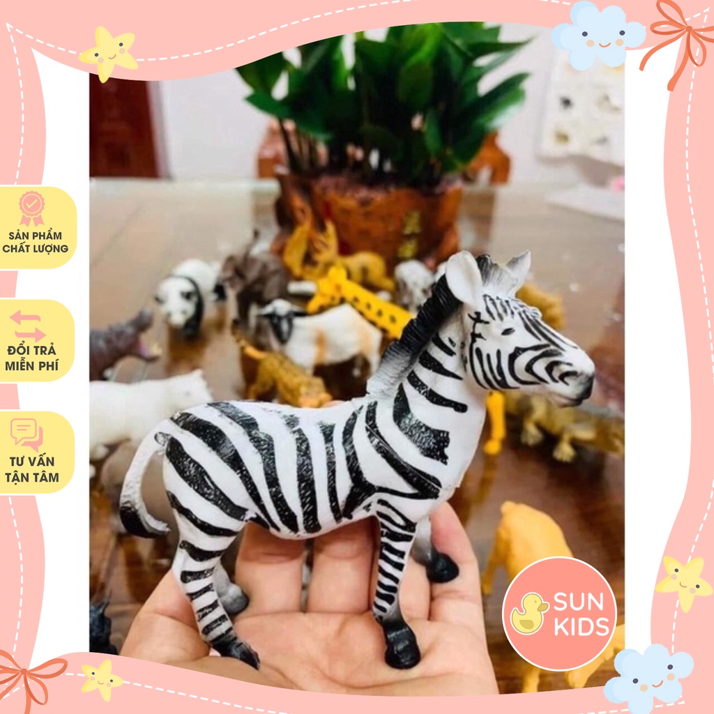 Thùng Động Vật 58 Chi Tiết Đồ Chơi Con Vật Mô Hình Thú Cho Bé
