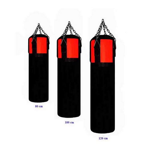 Vỏ bao cát đấm bốc có tặng kèm 02 dây xích (full size da trơn)