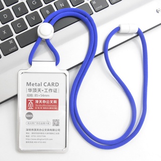 Giá đỡ thẻ id bằng hợp kim nhôm kèm dây đeo có thể tháo rời tiện dụng