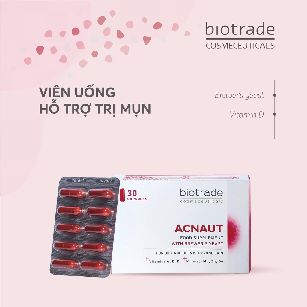 [Chính hãng] Viên Uống BIOTRADE ACNAUT FOOD SUPPLEMENT