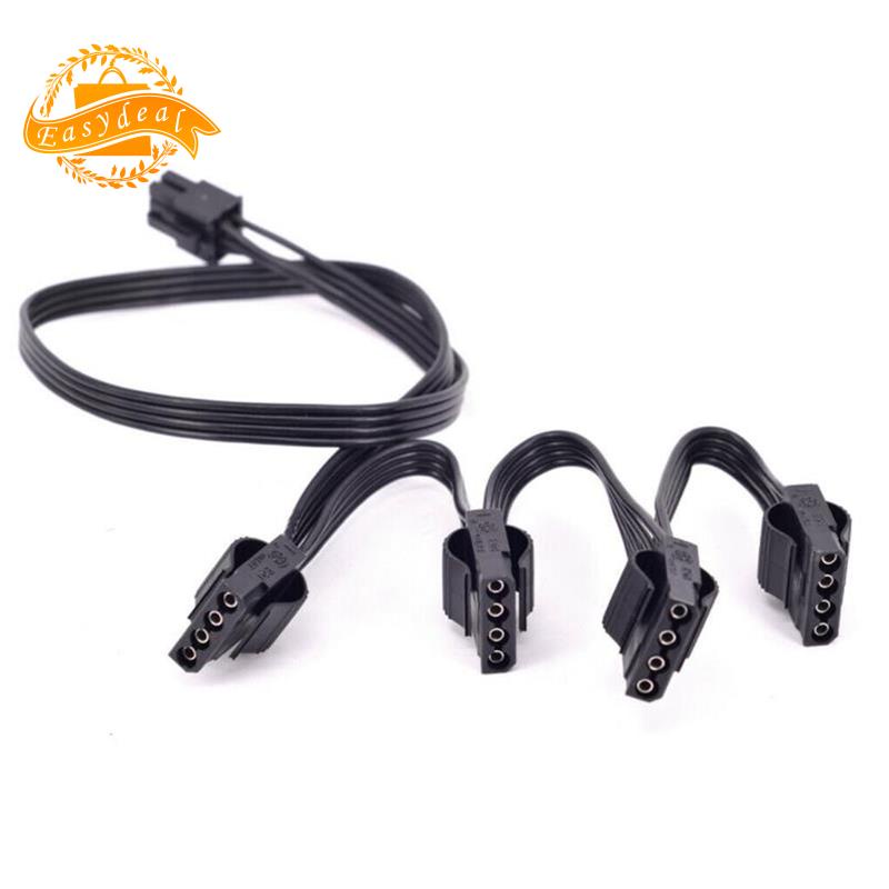 IDE 4Pin ular Cáp cấp nguồn cho Corsair RM1000X RM550X 650X 750X 850X 6Pin đến 4 IDE Cáp