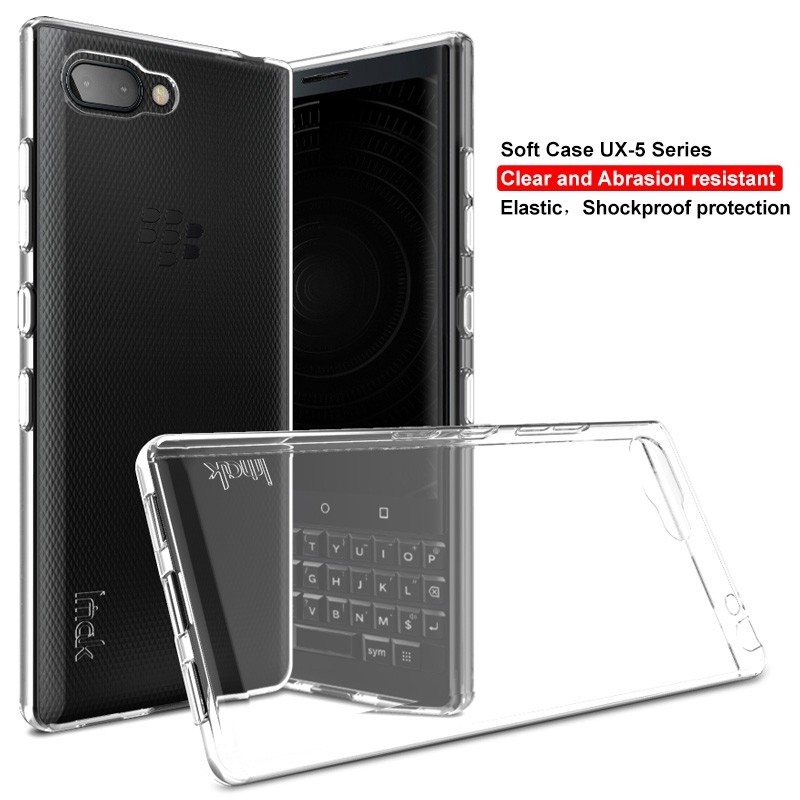 Ốp điện thoại TPU mềm trong suốt cho BlackBerry KEY2 LE