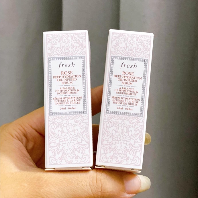 Serum Fresh Rose Deep Hydration Oil-Infused Serum 20ML - Tinh Chất Cấp Nước, Dưỡng Ẩm, Chống Lão Hóa FULLBOX