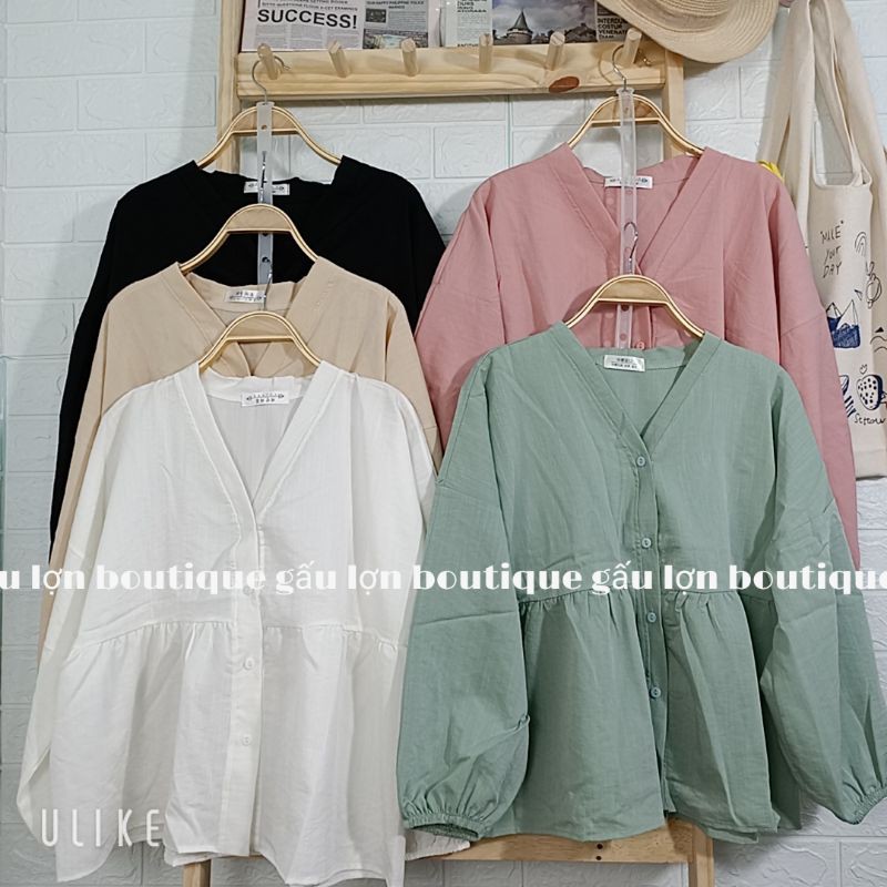 [Mã FAWEEKDAY2 giảm 10K đơn 50K] áo babydoll cổ v tay bồng ulzzang ảnh thật | BigBuy360 - bigbuy360.vn