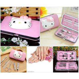 BỘ BẤM MÓNG TAY 7 MÓN HELLO KITTY _SuSuShop