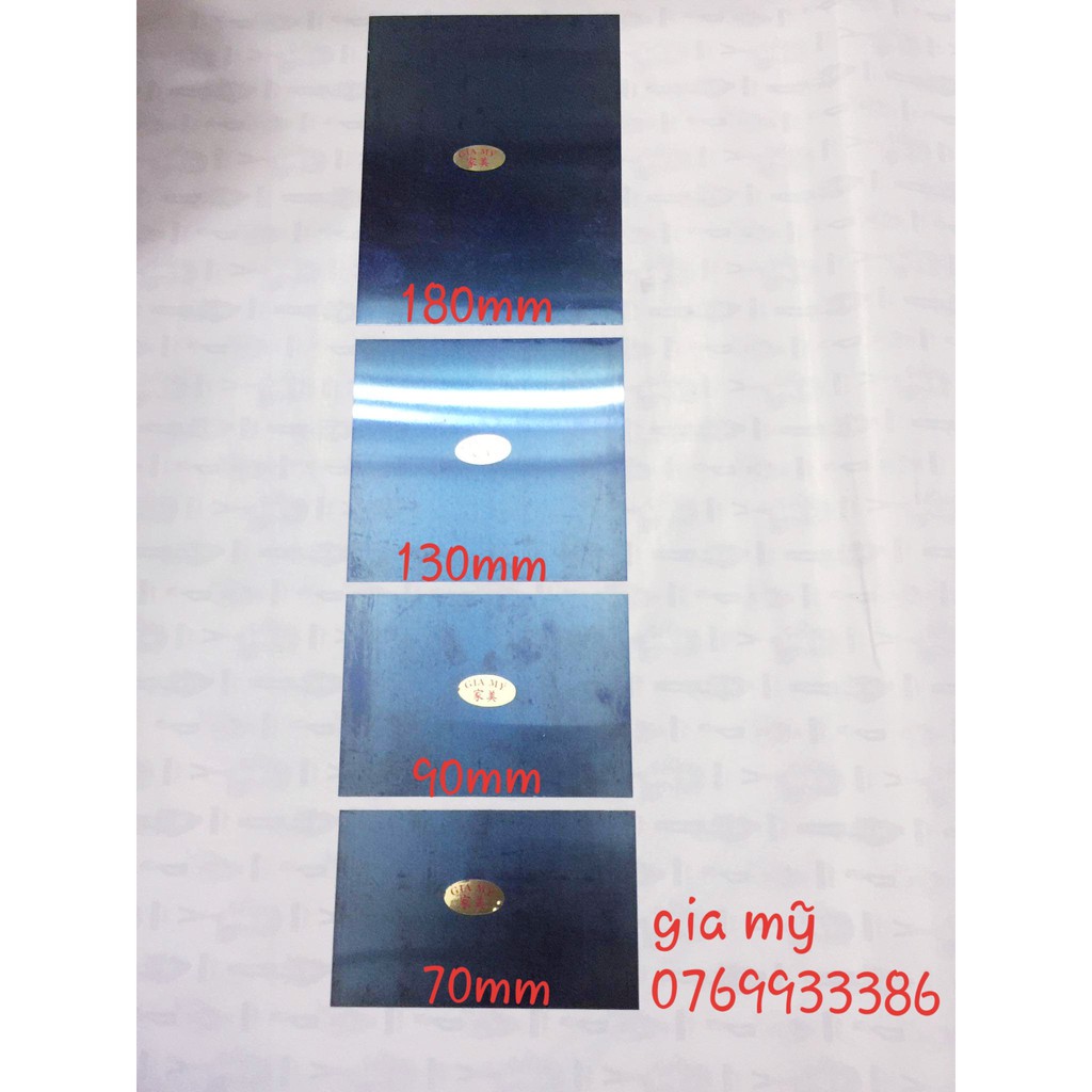 BỘ dao thép trét bột Matit. cao cấp .mỏng,dẻo.-GIA MỸ.4 kích thước