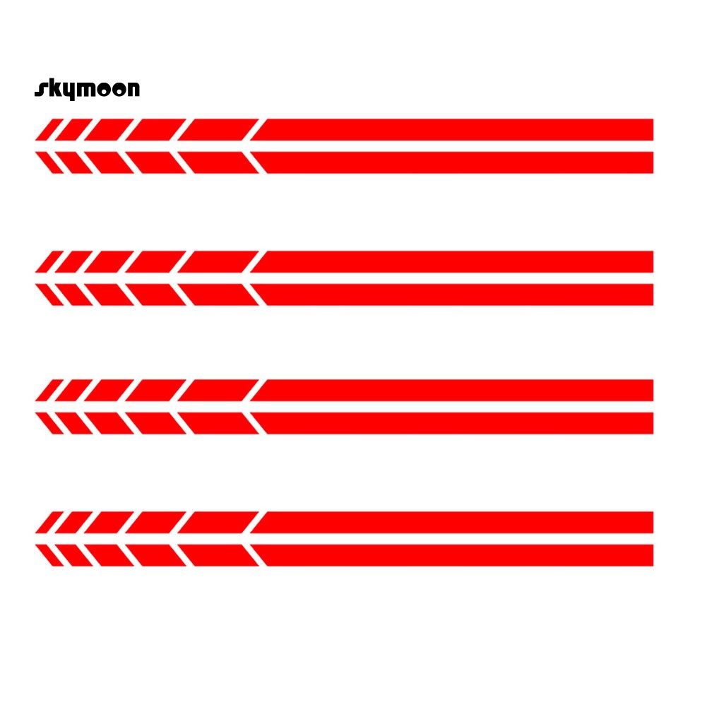 4 miếng dán trang trí cửa kính chiếu hậu xe hơi độc đáo