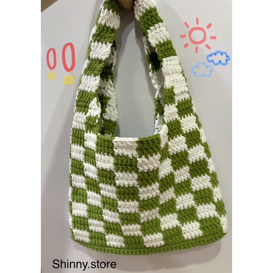 Túi caro len handmade