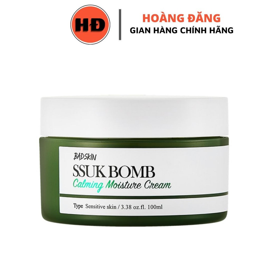 Kem dưỡng dịu da BadSkin SSUK Bomb Calming Moisture Cream 100ml