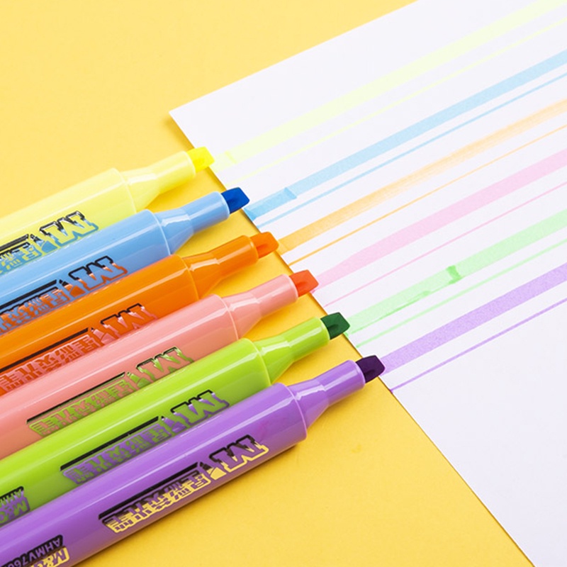 M&amp;g. Phấn Bắt Sáng 6 Màu Đầu Xiên Đậm Nét Không Thấm Nước NO.V7602