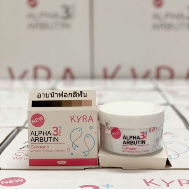 Kem Body Dưỡng Da Alpha Arbutin Collagen 3+ Plus Kyra Thái Lan