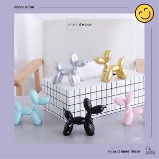 Mô hình chó bóng bay (ballon dog) trang trí nhiều màu nhỏ gọn