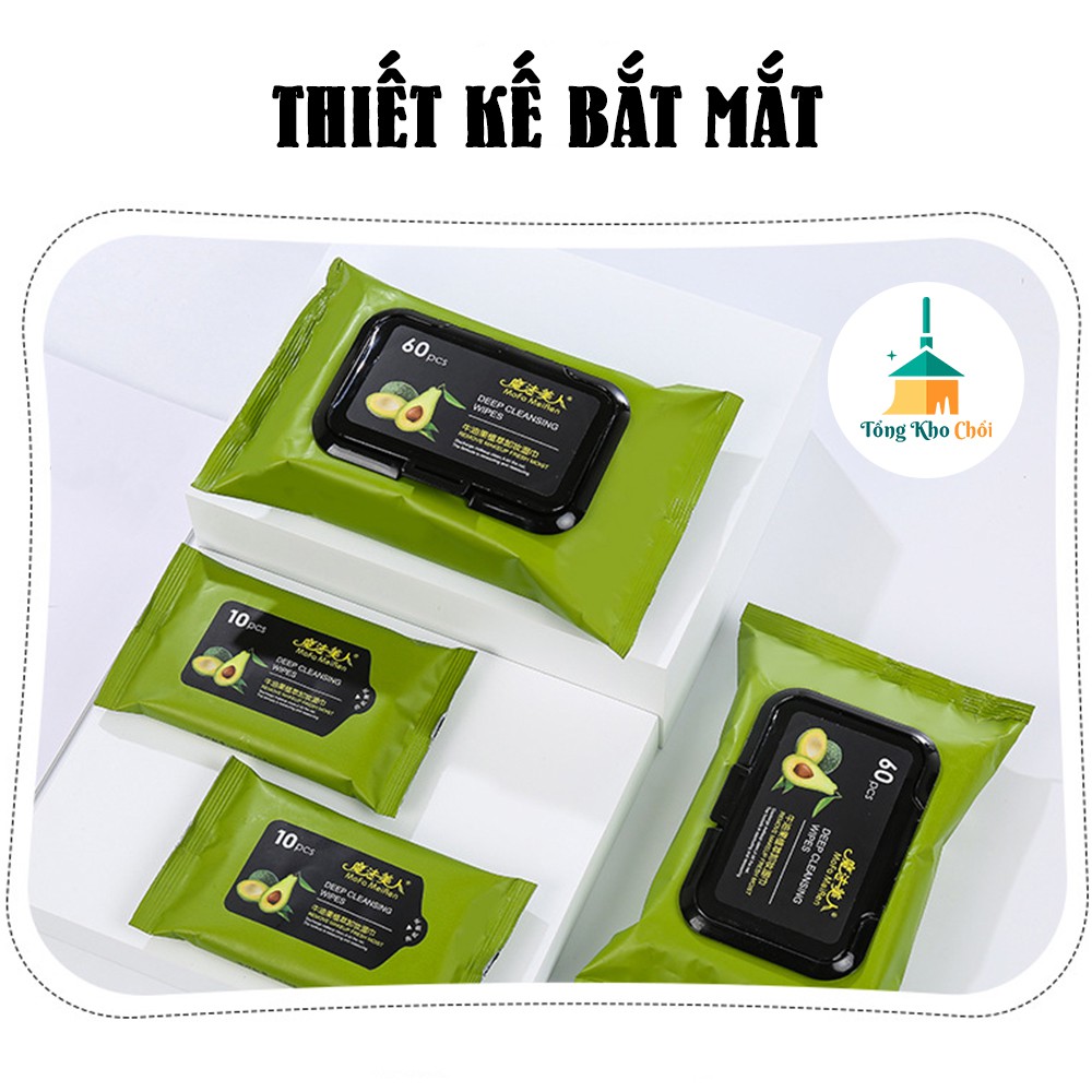 Khăn ướt tẩy trang chiết xuất quả bơ cho da mặt sạch và khỏe TTBO | BigBuy360 - bigbuy360.vn