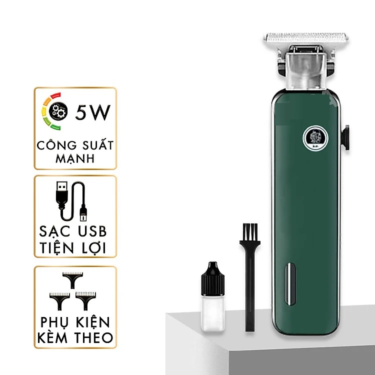 Tông Đơ Chấn Viền Cao Cấp Kemei 5098 Công Nghệ Mới Fade Tóc, Cạo Râu, Tạo Kiểu