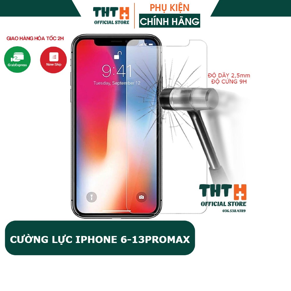 Kính cường lực Iphone Các Dòng- Iphone 6 6s 7 7plus 8 8plus X XSMAX 11PROMAX 12 PROMAX