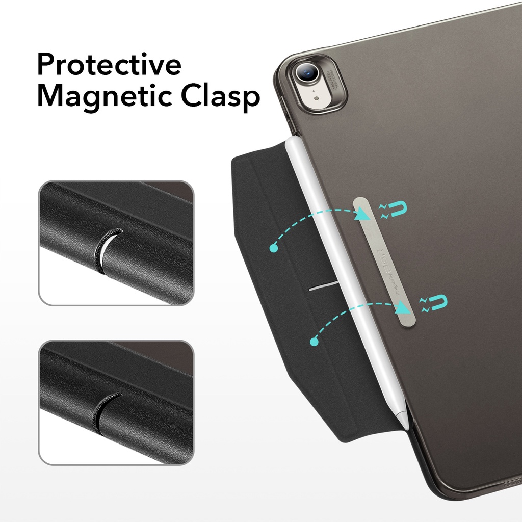 Ốp máy tính bảng ESR nhẹ/tự động khóa-mở sạc không dây bút cảm ứng 2 cho iPad Air 4/5 2022/Pro 11/12.9Pro2020