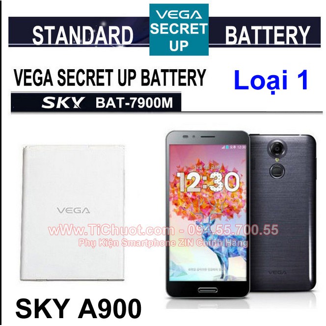 [Ảnh Thật] Pin Sky A900 BAT-7900M 3150mAh (VEGA Secret Up)