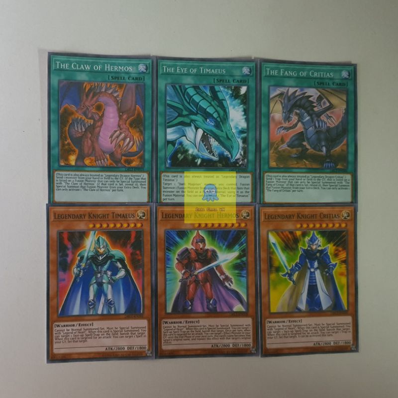 [BÀI IN] Bài YuGiOh - Bộ 18 lá bài Dragon Of Atlantis + Các lá bài bất ngờ ( Timaeus + Critias + Hermos ) - Card Game VN