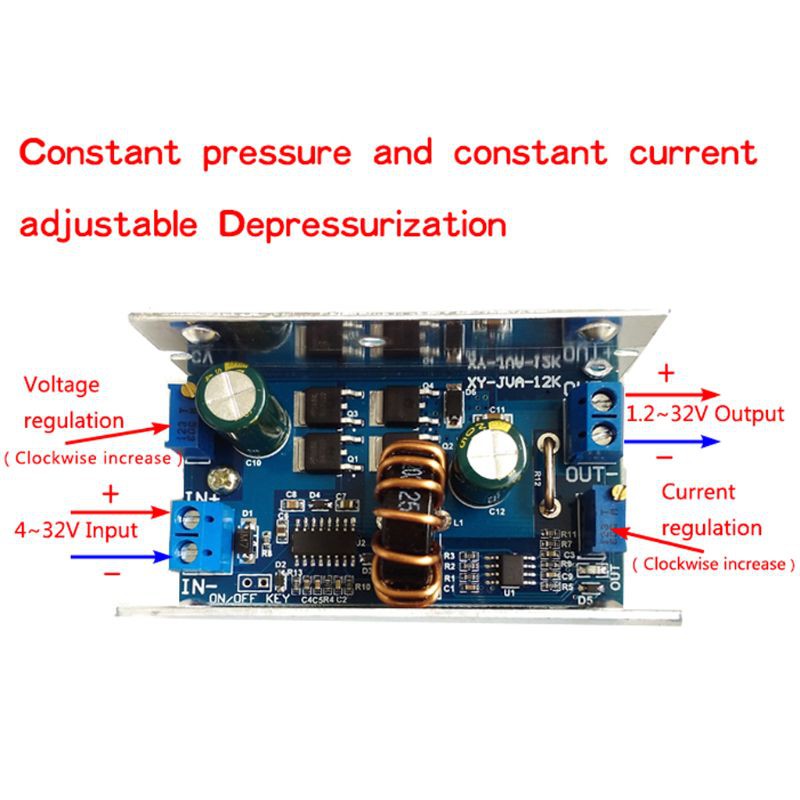 yal DC-DC 12A Step-down Constant Voltage Constant Current Module Solar Lithium Charging LED