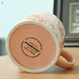 6New Starbucks Classic Mug Pink Girl Cute Cup With Nắp Văn phòng Cốc cà phê quà tặng cho nam và nữ