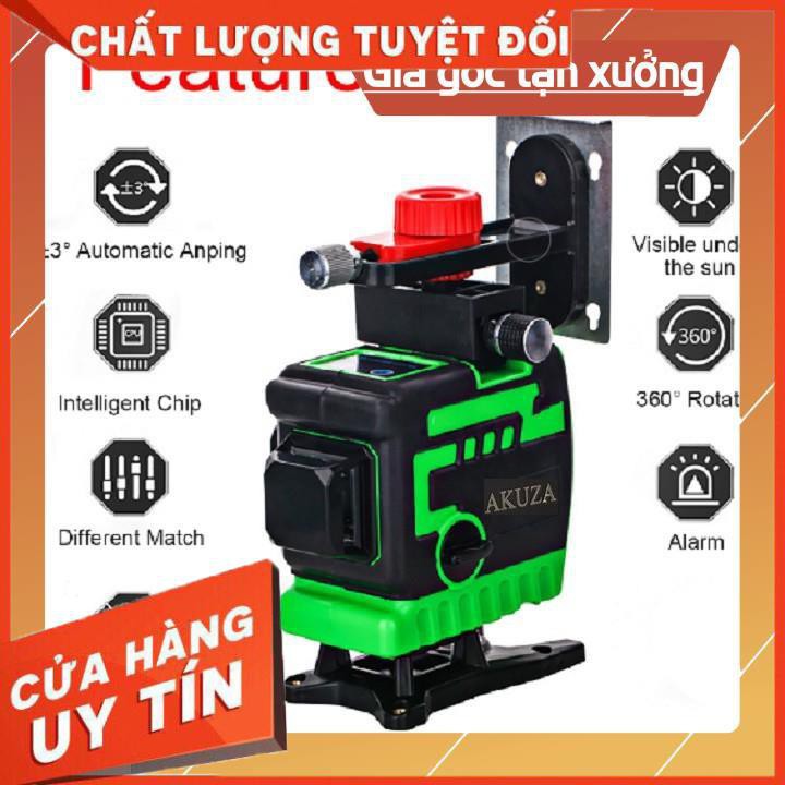 Máy bắn cốt, máy cân bằng laser, máy cân mực laze 12 tia xanh AKUZA  (Tặng kèm chân 1,2m)