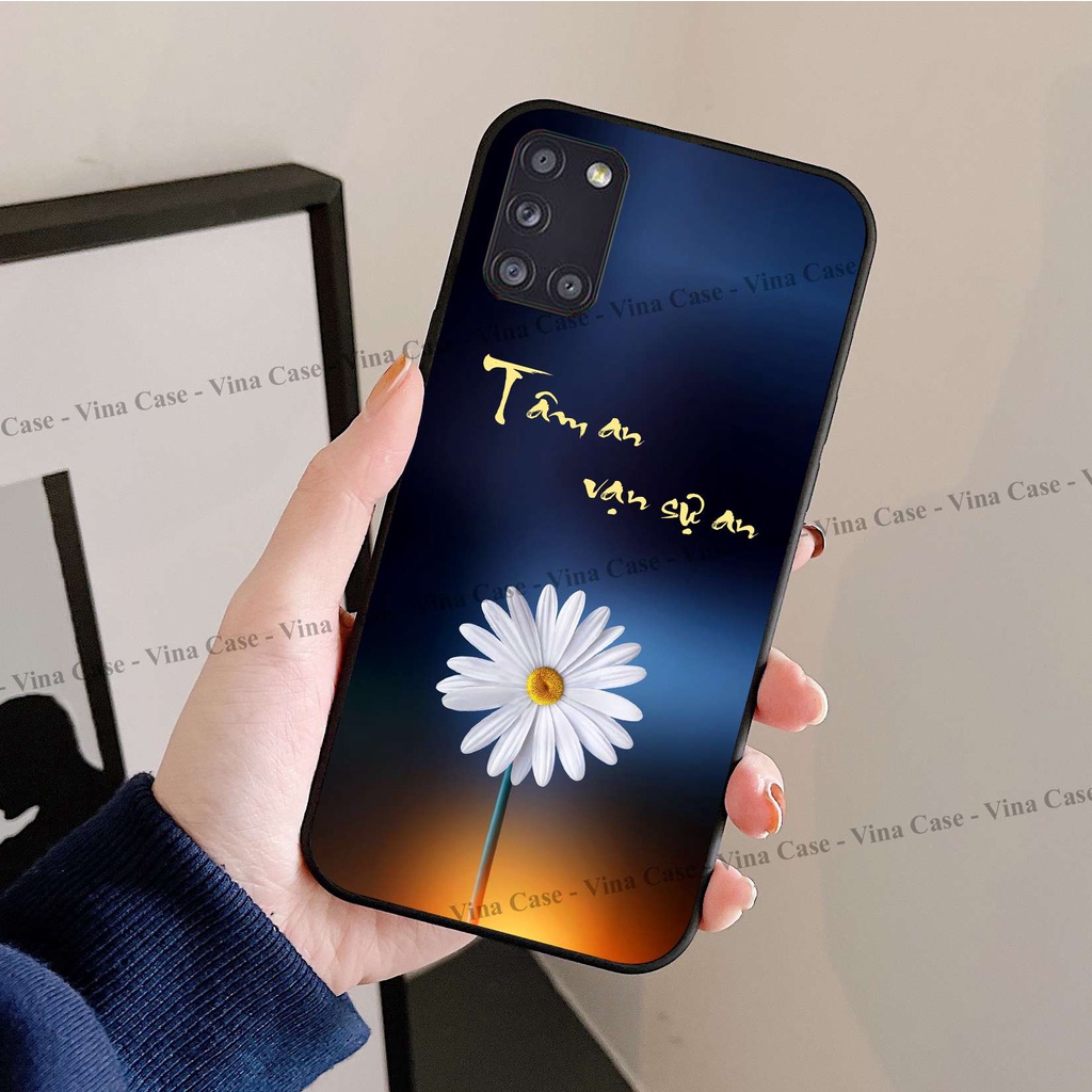 Ốp lưng kính 3D cho Samsung A31 - Samsung A51 - Samsung A71 - Samsung M31 - Samsung M51 - Samsung M52 in hình Bông Sen