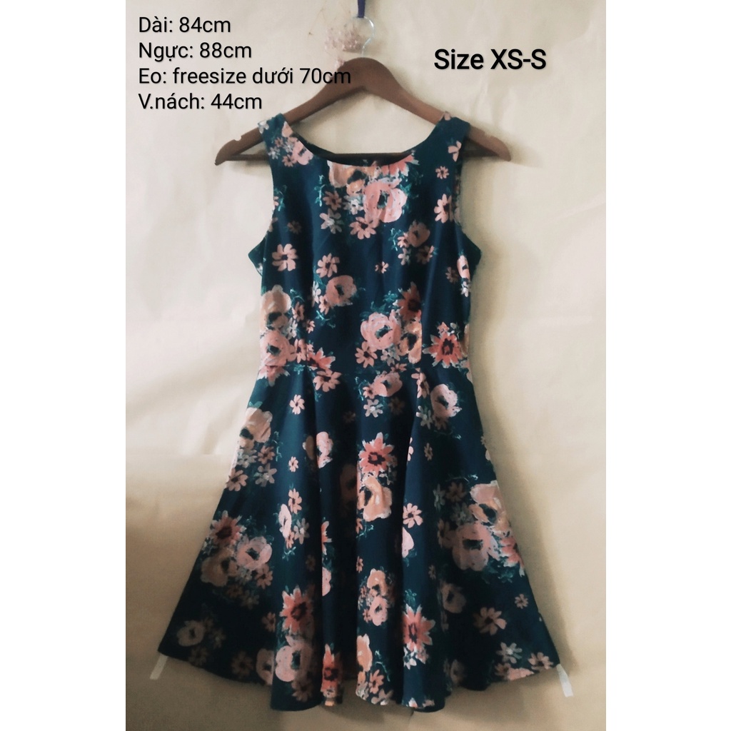 |2hand| Đầm xòe voan hoa vintage Minkpink size XS-S